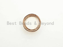 Load image into Gallery viewer, CZ Micro Pave Gilding Hamsa Hand on Mother of Pearl Disc Bea