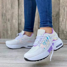 Load image into Gallery viewer, Lace-Up Wedge Sneakers