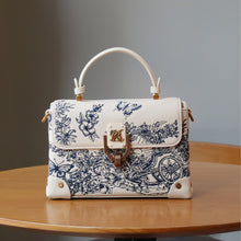 Load image into Gallery viewer, Embroidered Tote Shoulder Crossbody Bag for Women - Light Luxury PU Leather Handbag with Adjustable Strap