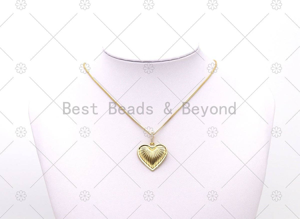 CZ Heart Charm, Sku#JD10