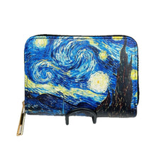 Load image into Gallery viewer, Van Gogh Art Cardholder Wallet | Anti-Magnetic Multi-Card Holder | Foldable PU Leather Card Case