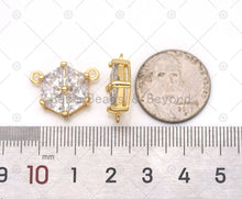 Load image into Gallery viewer, Big CZ Micro Pave Hexagon Pendant, Sku#LK569