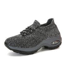 Load image into Gallery viewer, Women's Knit Platform Sneakers | Waterproof Round-Toe Flying Weave Shoes