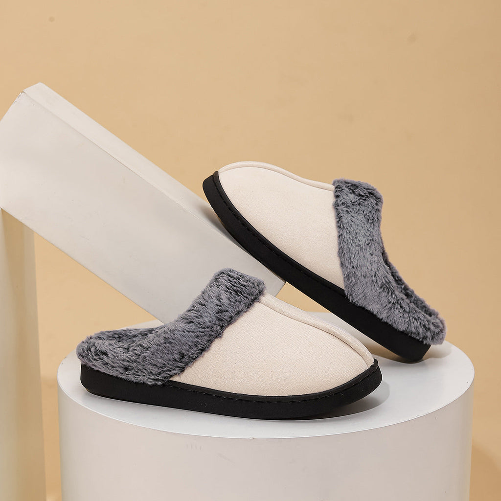 Fleece-Lined Warm Slippers – Unisex