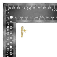 Load image into Gallery viewer, Clear CZ Ciao Word Stud Earrings, Sku#A355