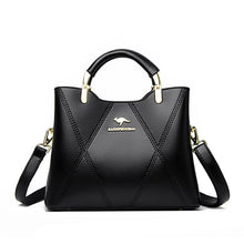 Load image into Gallery viewer, Women's High-Capacity Tote Bag &amp; Shoulder Bag – PU Leather Plaid Crossbody Handbag