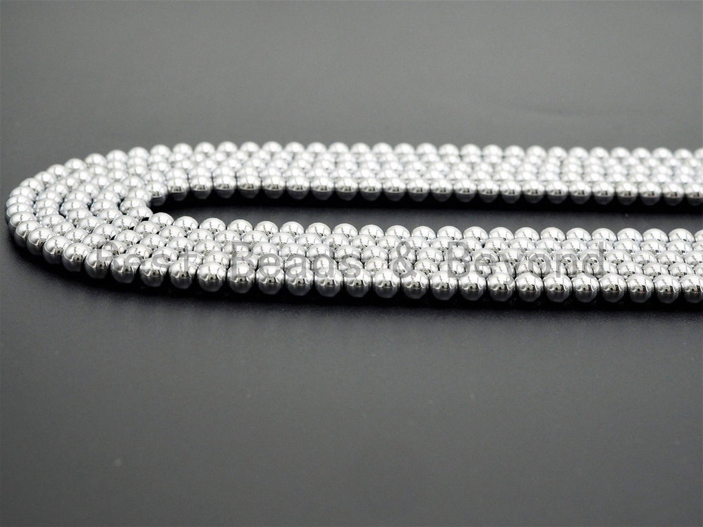 Darker Silver Hematite Beads-2mm/3mm/4mm/6mm/8mm/10mm, sku#s117