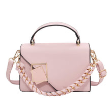 Load image into Gallery viewer, Women's Chain Shoulder Crossbody Bag - Small Square PU Leather Handbag