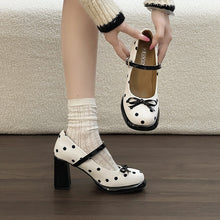Load image into Gallery viewer, Women's Chunky Heel Slingback Mary Jane Heels – Thick Sole Block Heel Pumps