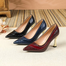 Load image into Gallery viewer, Women's Pointed-Toe Stiletto High Heels - Elegant Slip-On Pumps