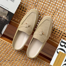 Load image into Gallery viewer, Tasseled Hidden-Heel Slip-On Mule Shoes