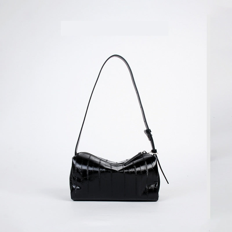 Premium Full-Grain Leather Crossbody Bag - Minimalist Design Shoulder Bag for Women