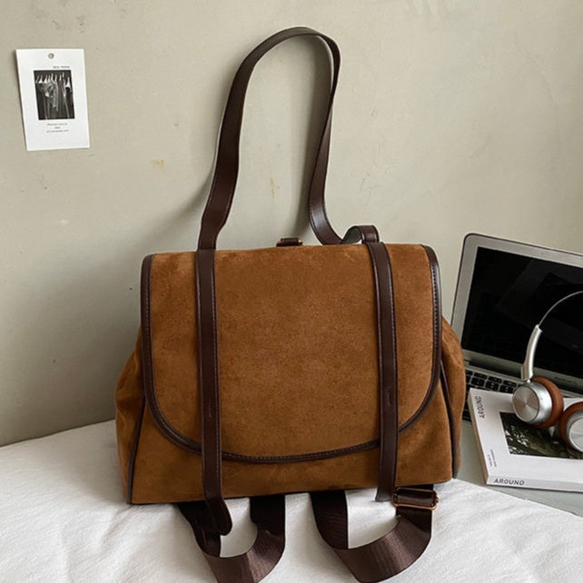 Retro High-Capacity Shoulder Bag | Casual & Commuter PU Leather Bag