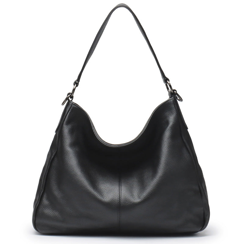 Women's High-Capacity Genuine Leather Crossbody Shoulder Bag | Retro Style