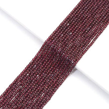 Load image into Gallery viewer, Genuine Garnet Faceted Cube Beads, 2.5mm, Sku#U1551