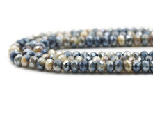 Load image into Gallery viewer, Mystic High Quality Faceted Rondelle Golden Blue Tiger Eye Beads, Sku#UA270