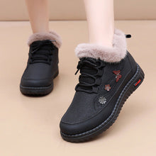 Load image into Gallery viewer, Women's Fleece-Lined Winter Cotton Boots | Warm Flat Heel Mid-Cut Snow Boots