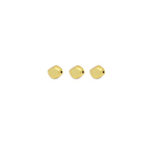 Load image into Gallery viewer, Matte Blushed Gold Faceted Oval Spacer Beads, Sku#A198