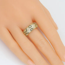 Load image into Gallery viewer, Black Clear Leopard Print Patten Adjustable Ring, Sku#A313