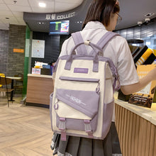 Load image into Gallery viewer, High-Capacity Nylon Backpack for College Students – Lightweight &amp; Stylish