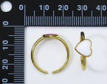 Load image into Gallery viewer, Enamel Heart Adjustable Ring, Sku#X332