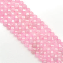 Load image into Gallery viewer, Genuine Madagascar Rose Quartz Round Faceted Beads, Sku#U172