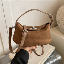 Load image into Gallery viewer, Women's Retro Dumpling Tote Shoulder Bag – PU Leather Handbag with Multiple Pockets