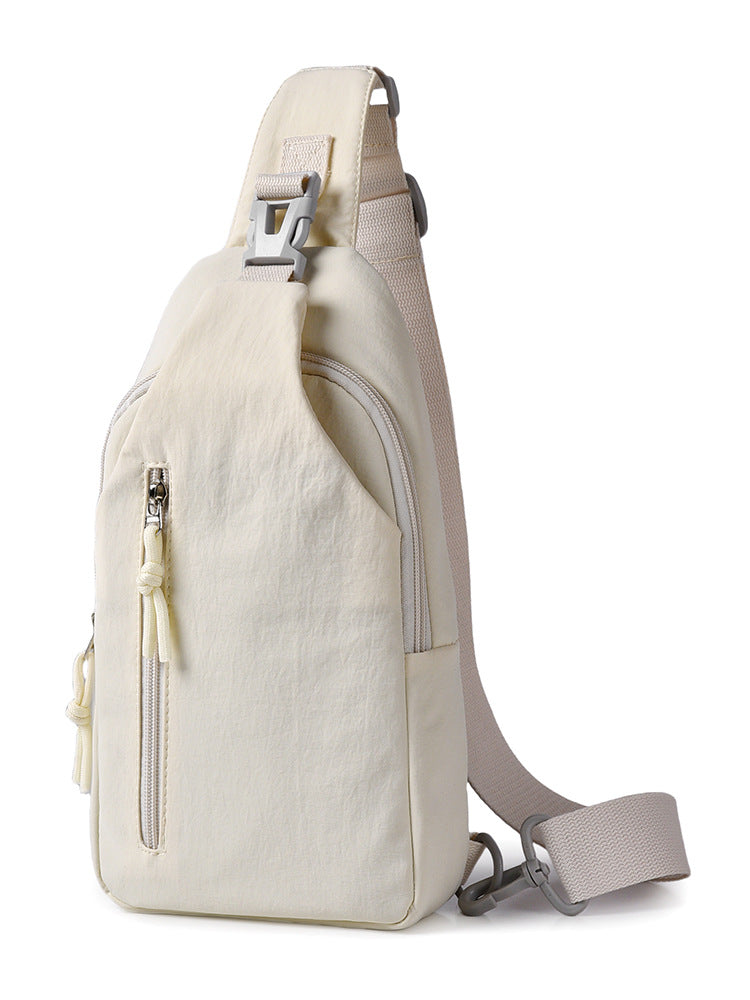 Women's Nylon Crossbody Bag – Compact Chest Pack | Casual Streetwear Shoulder Bag