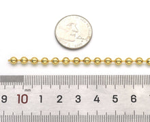 Load image into Gallery viewer, Plain Gold Silver ball chain by yard, sku#LD360