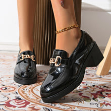 Load image into Gallery viewer, Women's Bowtie Platform Pumps - Low Heel Slip-On Dress Shoes