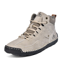 Load image into Gallery viewer, Men's Outdoor High-Top Casual Shoes – Breathable PU Lace-Up Sneakers | Sizes EU 38–48
