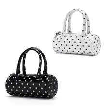 Load image into Gallery viewer, Women's Cylindrical Tote Bag – PU Leather Shoulder Bag with Card Holder