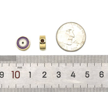 Load image into Gallery viewer, Enamel Evil Eye Spacer Beads, Two Sided Beads, Sku#G429