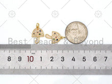 Load image into Gallery viewer, Colorful CZ Micro Pave Mushroom Shape Pendant/Charm,SKU#Z1392