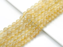 Load image into Gallery viewer, Genuine Quality Rutilated Quartz Round Smooth Beads, Sku#U1420