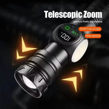 Load image into Gallery viewer, Rechargeable LED Flashlight with 5 Modes &amp; Magnetic Base – Gift Box