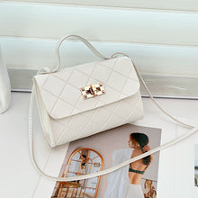 Load image into Gallery viewer, Small Square Quilted PU Leather Crossbody Bag