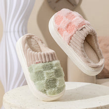 Load image into Gallery viewer, Plaid Plush Slippers for Women &amp; Men