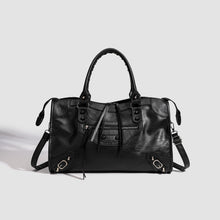 Load image into Gallery viewer, Women's French-Style Studded Biker Crossbody Bag - Premium PU Leather Shoulder Bag