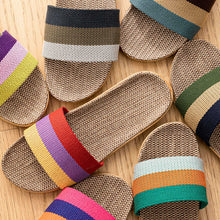 Load image into Gallery viewer, Breathable Linen Slippers - Deodorizing Sweat-Absorbing Indoor Outdoor Slides