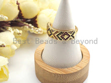 Load image into Gallery viewer, CZ Pavé Band Open Ring, Sku#X163