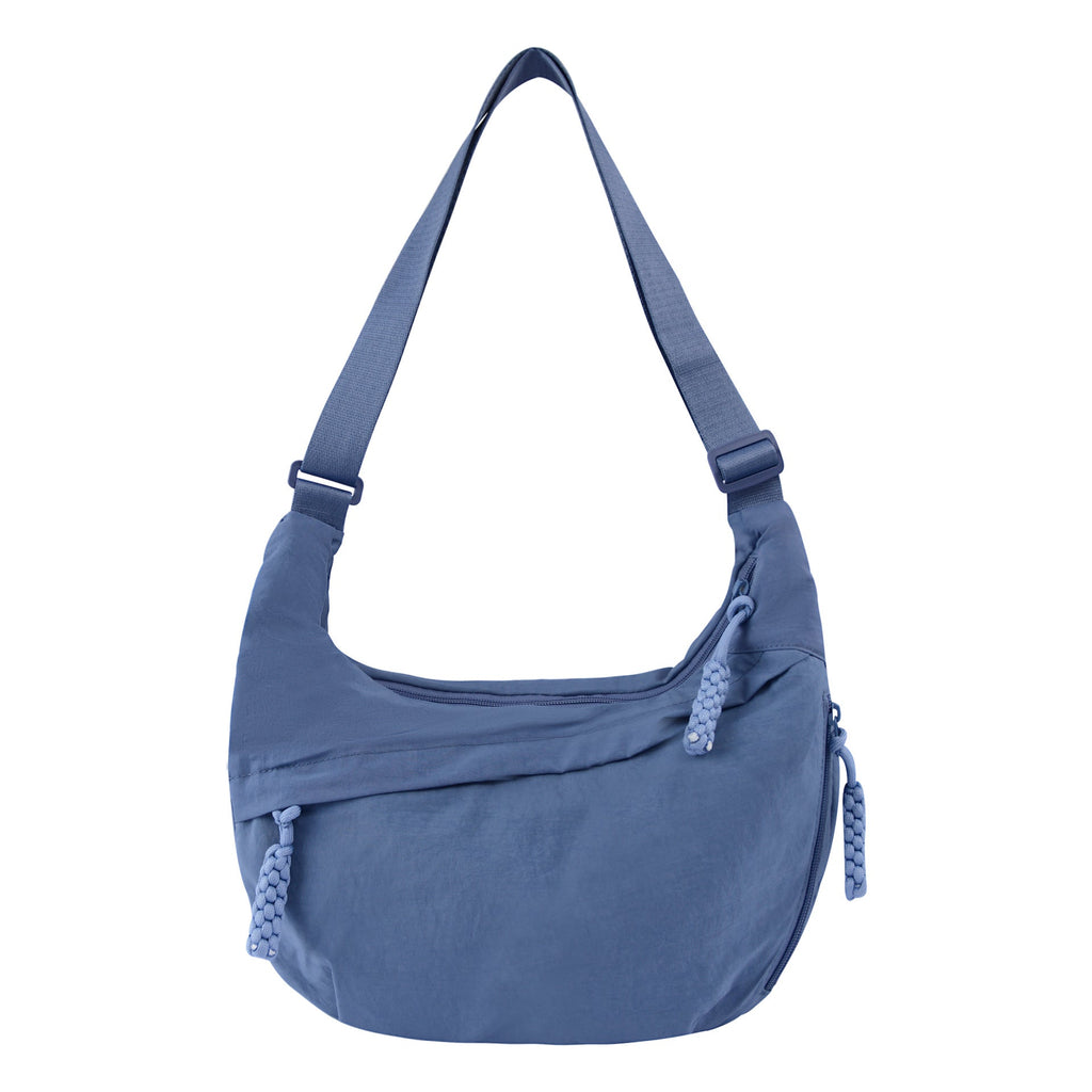 Women's High-Capacity Nylon Crossbody Bag - Lightweight Everyday Shoulder Bag