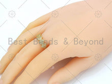 Load image into Gallery viewer, CZ Heart  Adjustable Ring, Sku#LD139
