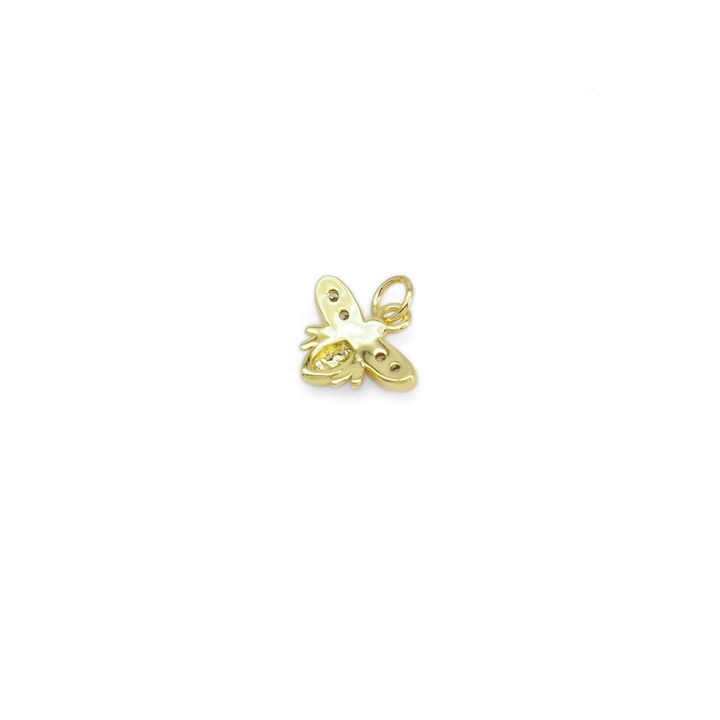 Clear CZ Tiny Cute Bee Charm, sku#Y874