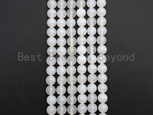Load image into Gallery viewer, Quality Natural Milky White Agate Beads, Round Smooth 6mm/8m