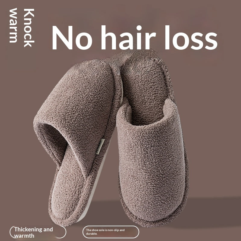 Fluffy Faux Fur Indoor Slippers – Non-Slip EVA Sole
