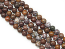 Load image into Gallery viewer, Natural Red Ocean Jasper Round Smooth Beads, Sku#U1335