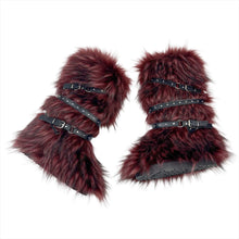 Load image into Gallery viewer, Women's Fur-Lined Mid-Calf Snow Boots | Cross-Strap Buckle | Slip-On Winter Boots