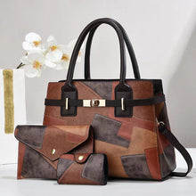Load image into Gallery viewer, Large-Capacity Women's Crossbody Shoulder Bag – Three-Piece Set | PU Leather Commuter Bag