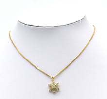 Load image into Gallery viewer, CZ Snowflake Charm, Sku#F1464